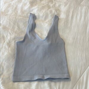 Light Blue Ribbed Nikibiki tank
